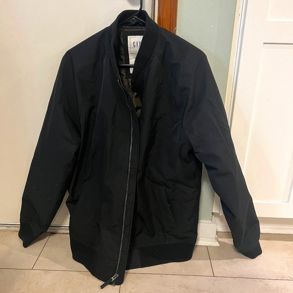 Black GAP Bomber Jacket